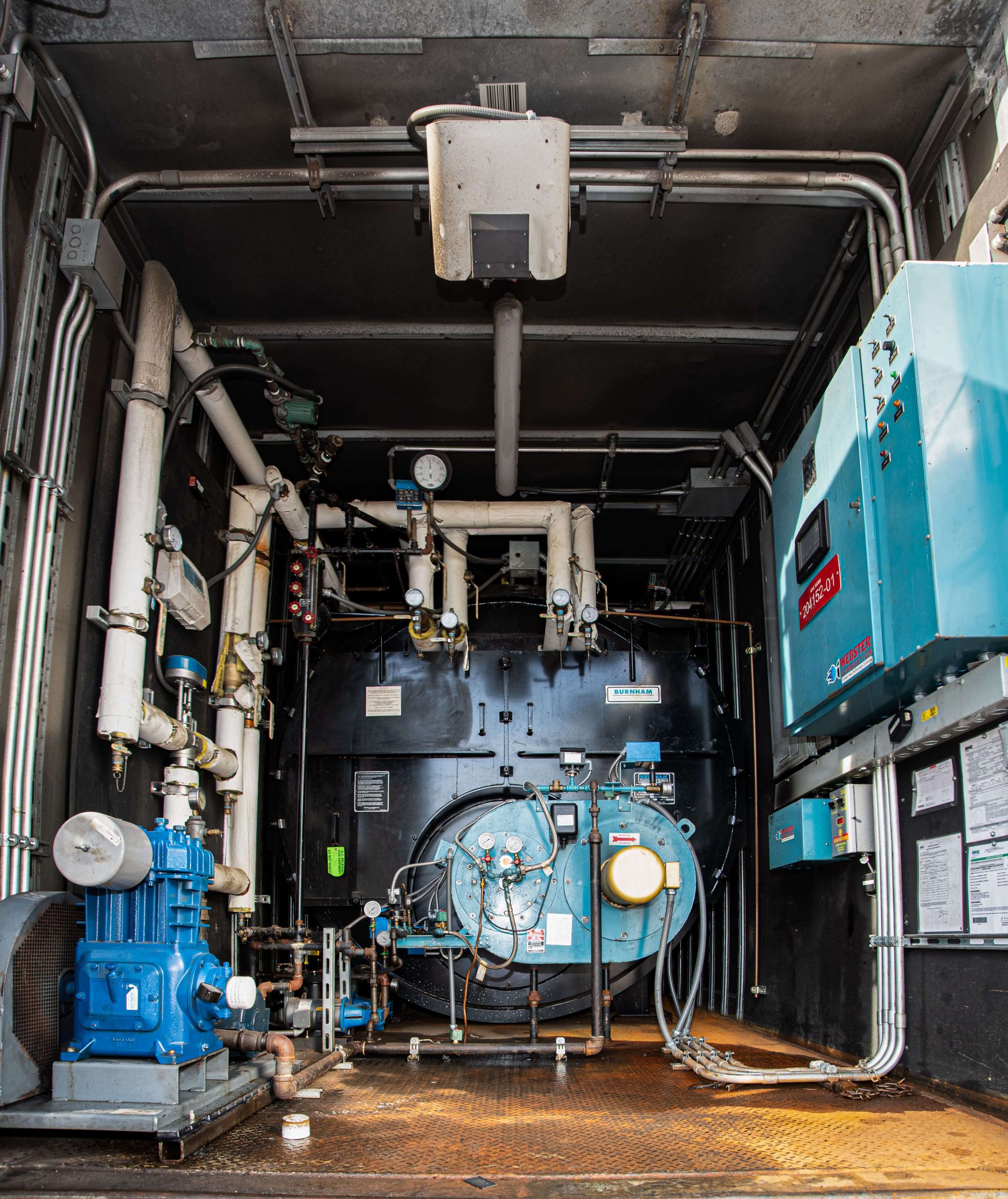 Temporary boiler rental during planned maintenance