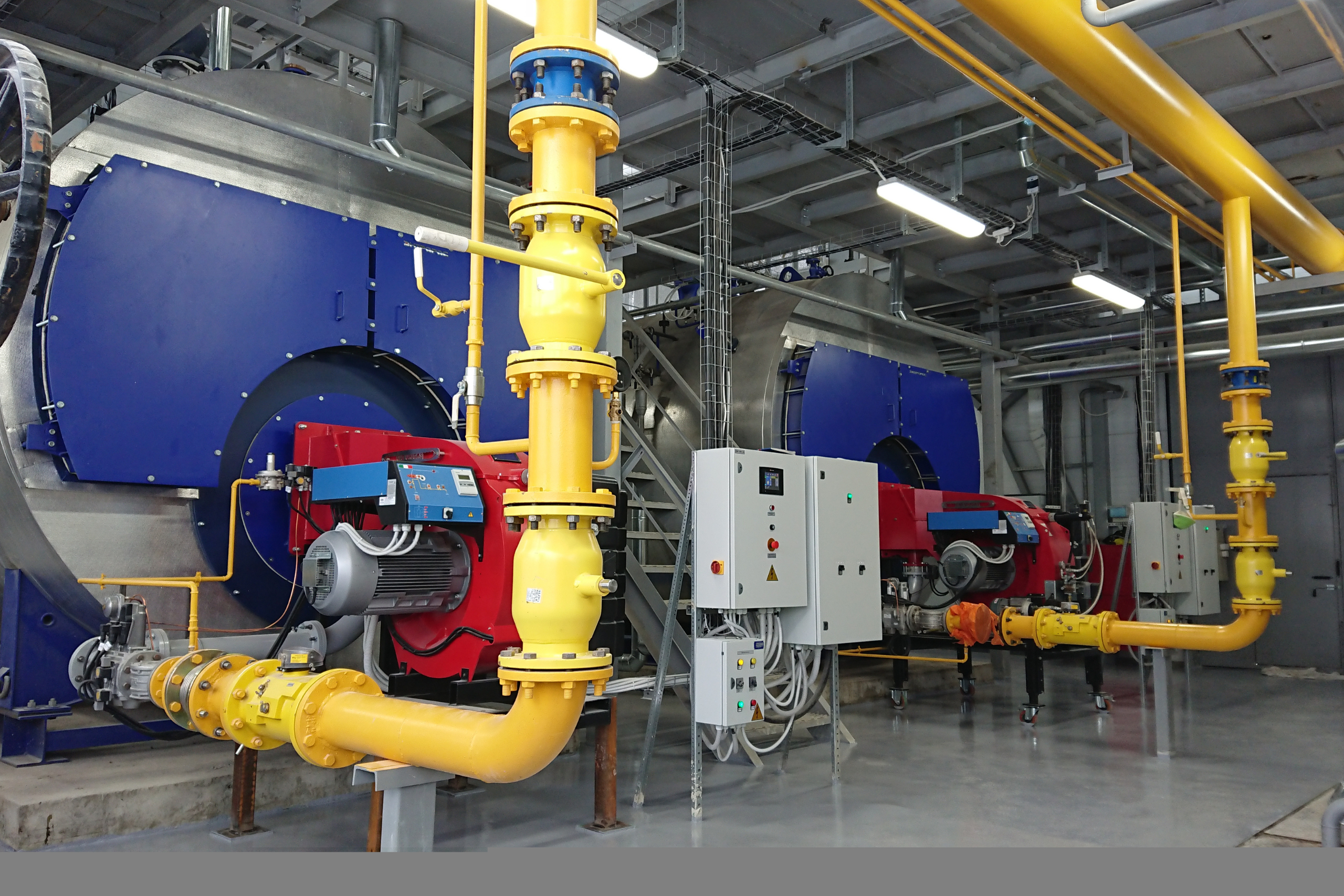 Mobile boiler rental solution for emergency heating