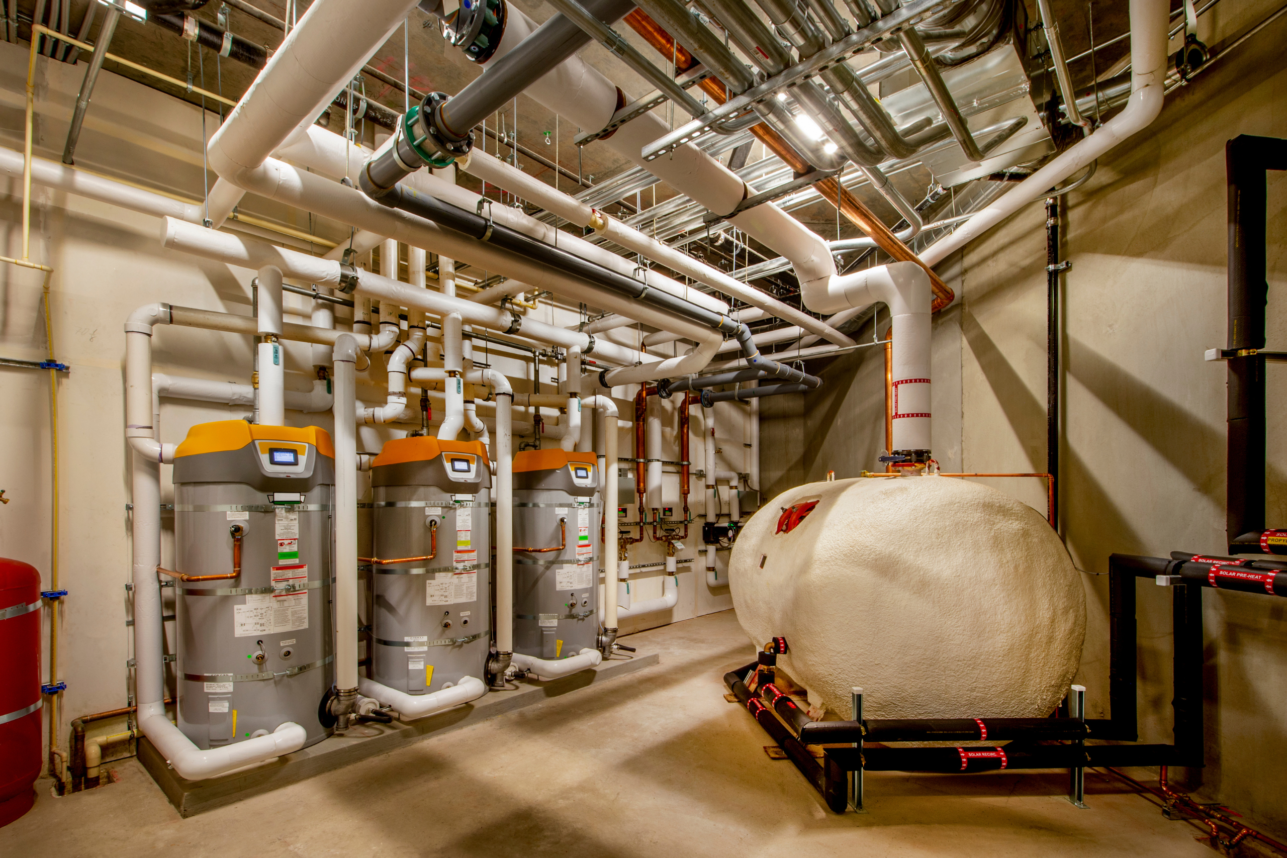 Temporary heating that works around residents